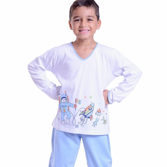 Astronaut Pajama Set. Homewear - Picture 1 of 3